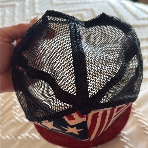 Vans Off the Wall American Flag Hat Stars and Stripes Adjustable, mesh back - Picture 4 of 10